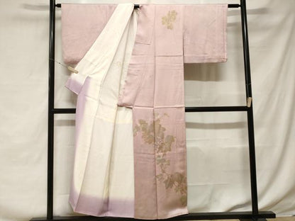平和屋着物■訪問着 葡萄蔦の葉文 暈し染め 金彩 正絹 逸品 CABF3679ev