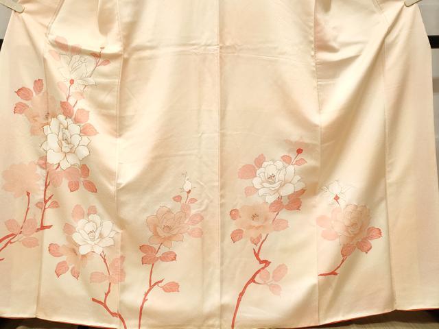 平和屋着物■訪問着 駒刺繍 枝花文 暈し染め 金彩 正絹 逸品 CABF3680ev
