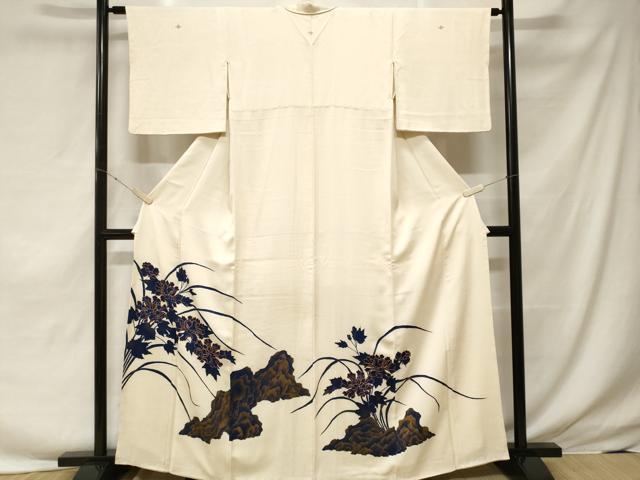 平和屋着物■豪華色留袖 駒刺繍 草花文 暈し染め 金彩 正絹 逸品 CABF3682ev