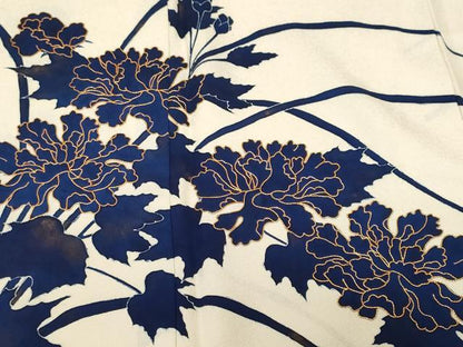 平和屋着物■豪華色留袖 駒刺繍 草花文 暈し染め 金彩 正絹 逸品 CABF3682ev