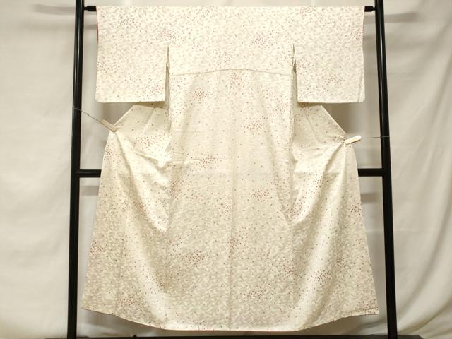 平和屋着物■上質な小紋 鹿の子 扇面地紋 正絹 逸品 CABF3683ev