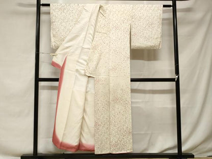平和屋着物■上質な小紋 鹿の子 扇面地紋 正絹 逸品 CABF3683ev