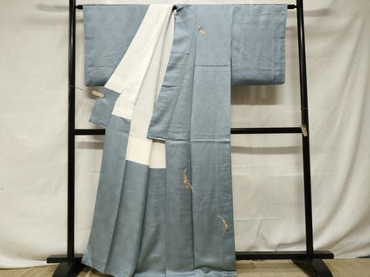 平和屋着物■訪問着 刺繍 短冊舞蝶花文 金彩 正絹 逸品 CABF3687ev