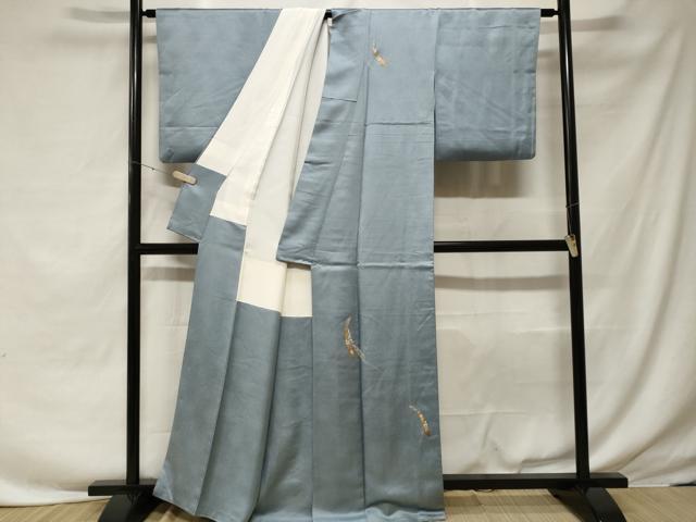 平和屋着物■訪問着 刺繍 短冊舞蝶花文 金彩 正絹 逸品 CABF3687ev