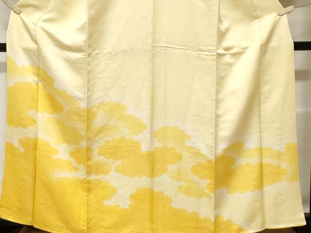 平和屋着物■訪問着 雲取り文 暈し染め 金通し地 正絹 逸品 CABF3691ev