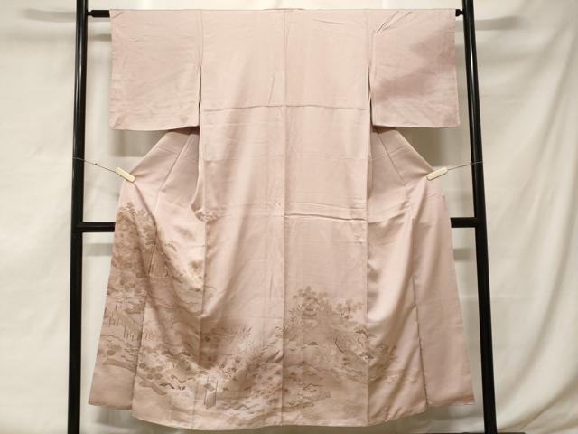 平和屋着物■訪問着 刺繍 御所解文 暈し染め 金彩 正絹 逸品 未使用 CABF3692ev