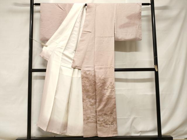 平和屋着物■訪問着 刺繍 御所解文 暈し染め 金彩 正絹 逸品 未使用 CABF3692ev