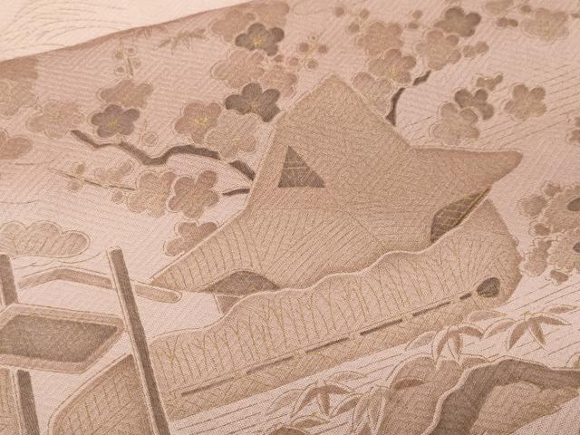 平和屋着物■訪問着 刺繍 御所解文 暈し染め 金彩 正絹 逸品 未使用 CABF3692ev