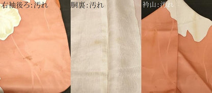 平和屋着物■上質な小紋 地紋起こし 枝花文 暈し染め 正絹 逸品 CABF3693ev