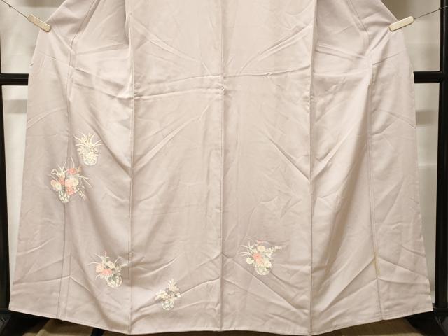 平和屋着物■隆国 相良刺繍 総刺繍 訪問着 花籠文 正絹 逸品 CABF3695ev