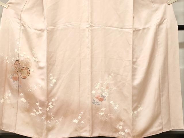 平和屋着物●訪問着　作家物　草花文　暈し染め　金彩　正絹　逸品　AABF9604ck 平和屋着物□訪問着 流水花車文 暈し染め 金彩 正絹 逸品 AABI4189sx