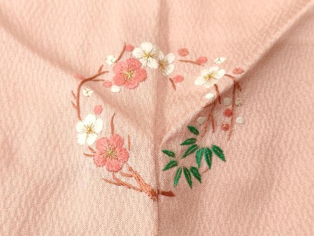 平和屋着物■豪華色留袖 色無地 吉祥鏡裏花地紋 虹色 正絹 逸品 CABF3707ev