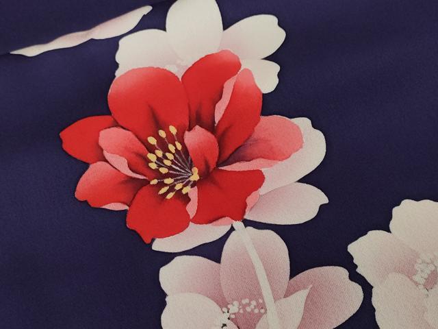 平和屋着物■訪問着　舞花文　暈し染め　正絹　逸品　CABF3709ev