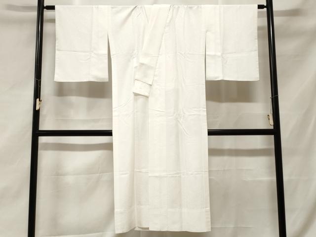 平和屋着物■長襦袢　無双仕立て　紗綾形地紋　白色　洗える着物　CABF3711ev
