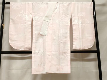 平和屋着物■長襦袢　無双仕立て　雲取り草花籠文　暈し染め　洗える着物　CABF3714ev