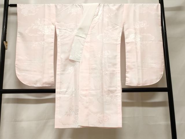 平和屋着物■長襦袢　無双仕立て　雲取り草花籠文　暈し染め　洗える着物　CABF3714ev