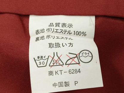 平和屋着物■小紋　枝花文　黒地　洗える着物　CABF3729ev