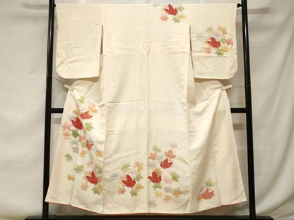 平和屋着物■訪問着 駒刺繍 芝草花蝶文 暈し染め 金彩 正絹 逸品 CABF3737ev
