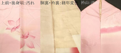 平和屋着物■訪問着　地紋起こし　遠山枝花文　暈し染め　正絹　逸品　CABF3741ev