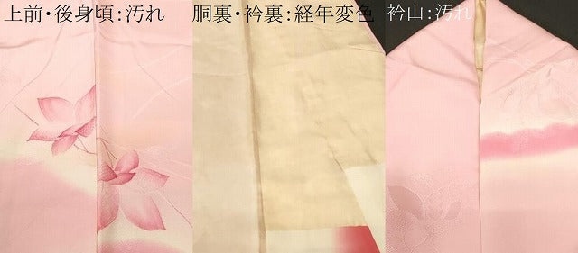 平和屋着物■訪問着　地紋起こし　遠山枝花文　暈し染め　正絹　逸品　CABF3741ev