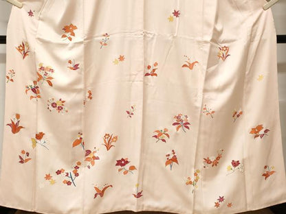 平和屋着物■訪問着 刺繍 枝花文 金彩 正絹 逸品 CABF3751ev