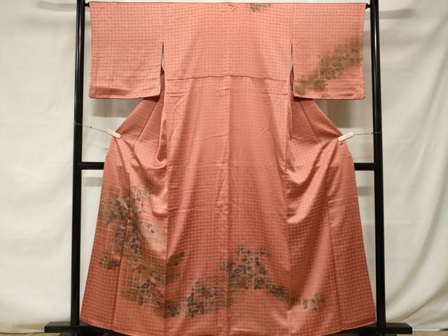 平和屋着物■訪問着 刺繍 流水椿文 金彩 正絹 逸品 CABF3754ev