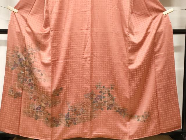 平和屋着物■訪問着 刺繍 流水椿文 金彩 正絹 逸品 CABF3754ev