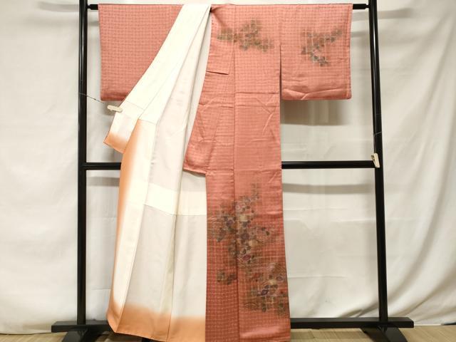 平和屋着物■訪問着 刺繍 流水椿文 金彩 正絹 逸品 CABF3754ev