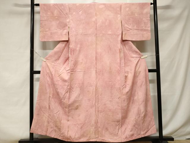 平和屋着物■上質な小紋 霞文 舞花地紋 暈し染め 正絹 逸品 CABF3765ev