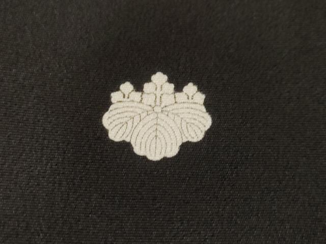 平和屋着物■豪華黒留袖 友禅 尾長鳥枝花文 正絹 逸品 CABF3773ev