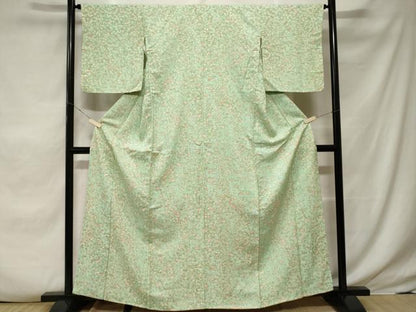 平和屋着物■小紋　枝花文　洗える着物　CABF3781ev