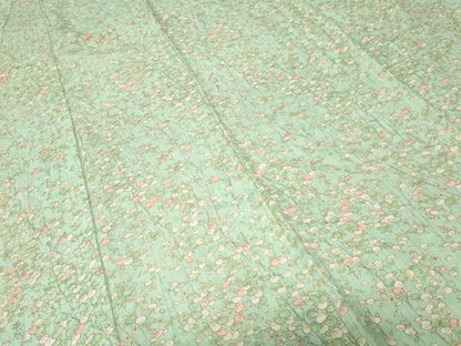 平和屋着物■小紋　枝花文　洗える着物　CABF3781ev