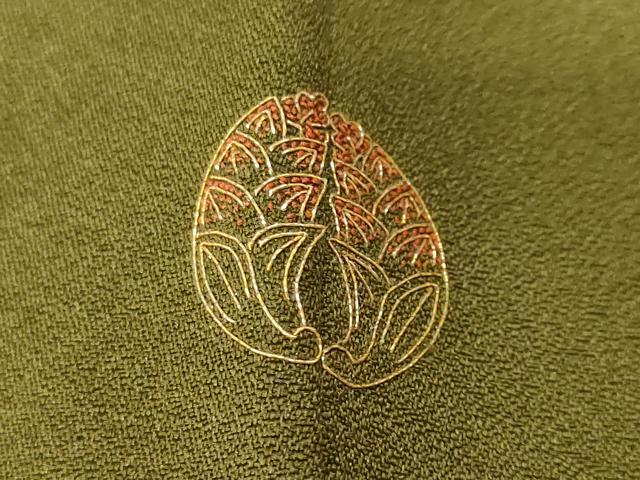 平和屋着物■訪問着 エ霞地紙松花文 暈し染め 金銀彩 正絹 逸品 CABF3795ev