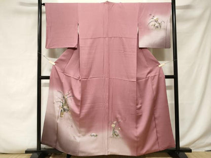 平和屋着物■訪問着 草花文 暈し染め 正絹 逸品 CABF3799ev