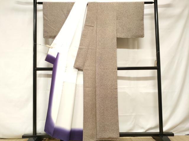 平和屋着物■上質な小紋 霞文 正絹 逸品 未使用 CABF3802ev