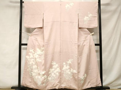 平和屋着物■訪問着 刺繍 枝花文 正絹 逸品 CABF3808ev