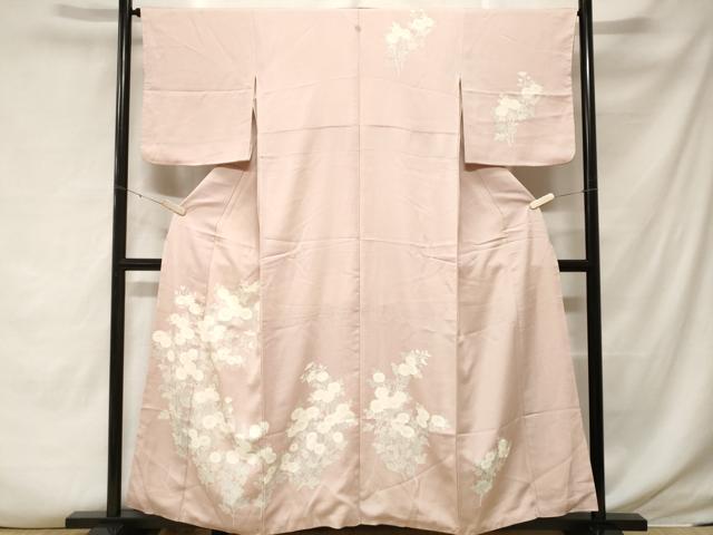 平和屋着物■訪問着 刺繍 枝花文 正絹 逸品 CABF3808ev
