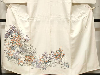 平和屋着物■訪問着　松竹梅流水文　正絹　逸品　CABF3812ev