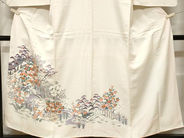 平和屋着物■訪問着　松竹梅流水文　正絹　逸品　CABF3812ev