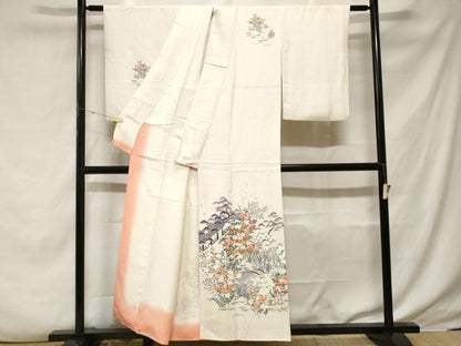 平和屋着物■訪問着　松竹梅流水文　正絹　逸品　CABF3812ev
