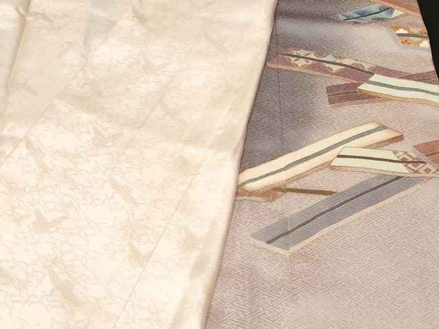 平和屋着物■豪華色留袖　駒刺繍　扇面吉祥文　暈し染め　金彩　正絹　逸品　CABF3830ev