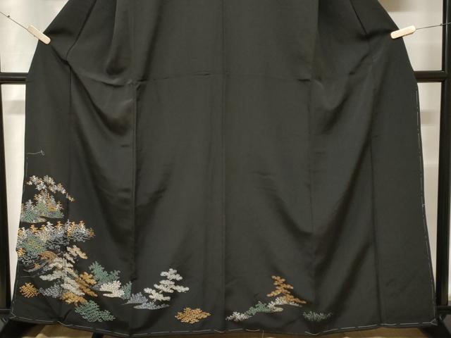 平和屋着物■豪華黒留袖　人物御所解文　金彩　正絹　逸品　未使用　CABF3841ev