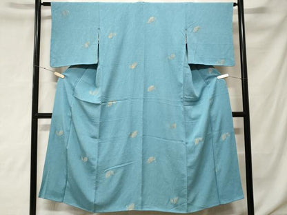 平和屋着物■上質な小紋　舞葉文　金銀糸　正絹　逸品　CABF3846ev