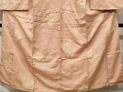 平和屋着物■訪問着　切嵌御所車花文　金糸　正絹　逸品　CABF3849ev