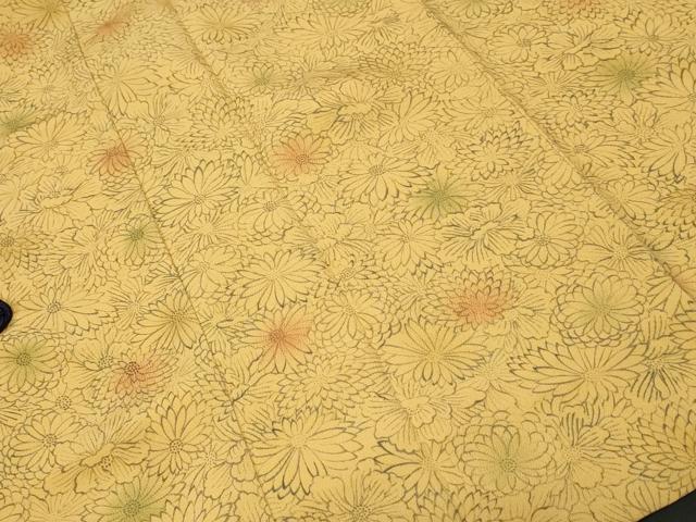 平和屋着物＃道中着　花尽くし文　暈し染め　正絹　逸品　未使用　CABF3864ev