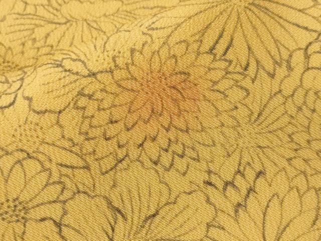 平和屋着物＃道中着　花尽くし文　暈し染め　正絹　逸品　未使用　CABF3864ev