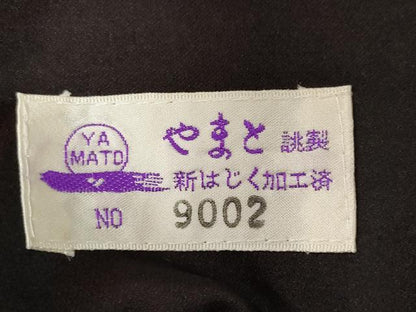 平和屋着物＃道行コート　雨コート　扇面文　ロング丈　やまと誂製　正絹　逸品　未使用　CABF3872ev
