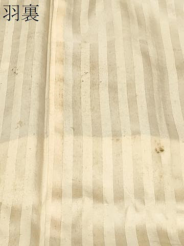 平和屋着物＃羽織　絞り　舞葉文　黒地　正絹　逸品　CABF3873ev