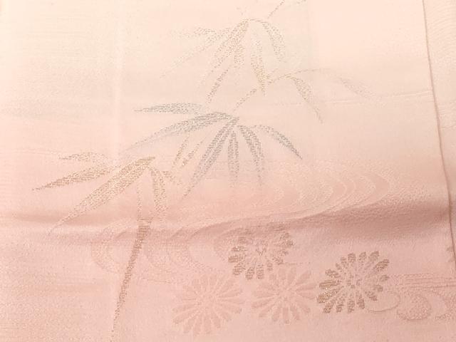 平和屋着物＃羽織　寿光織　笹竹文　暈し染め　金糸　正絹　逸品　CABF3879ev