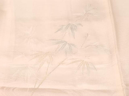 平和屋着物＃羽織　寿光織　笹竹文　暈し染め　金糸　正絹　逸品　CABF3879ev